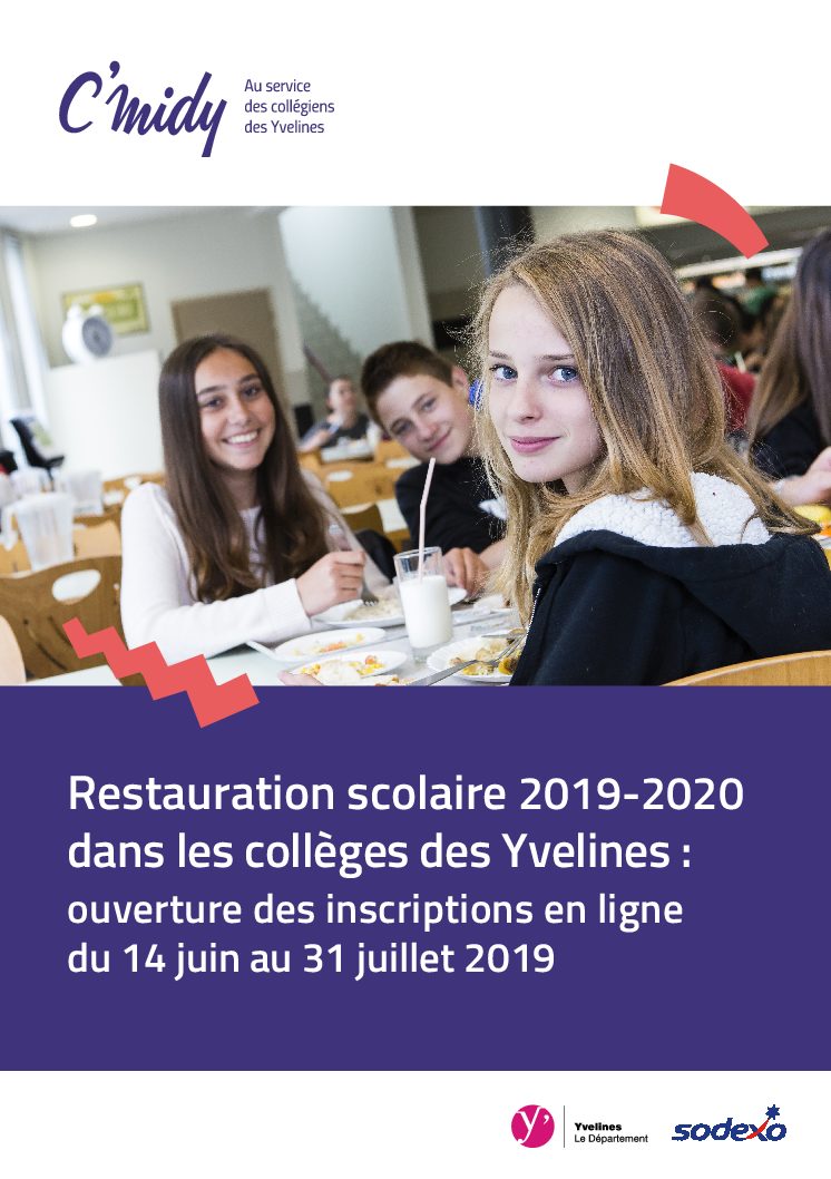 Guide D'inscription à La Cantine - Conseil Départemental Des Yvelines